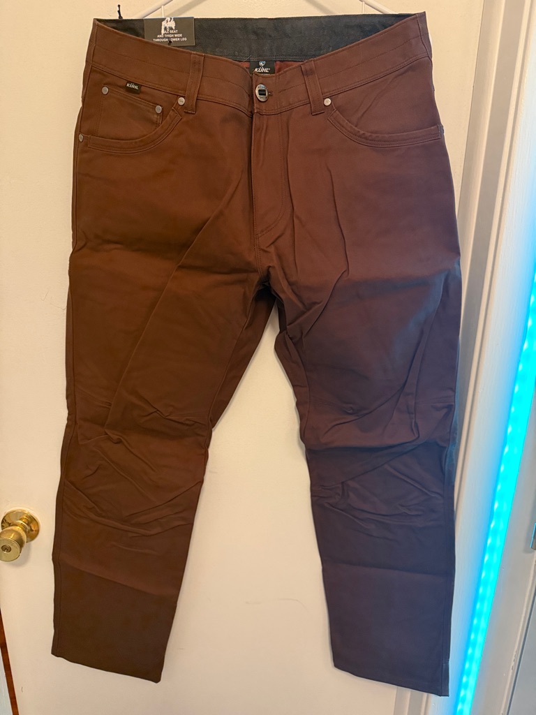 Men's Kuhl Rydr Pant W 33 L 32 Mole Brown Color Full Fit